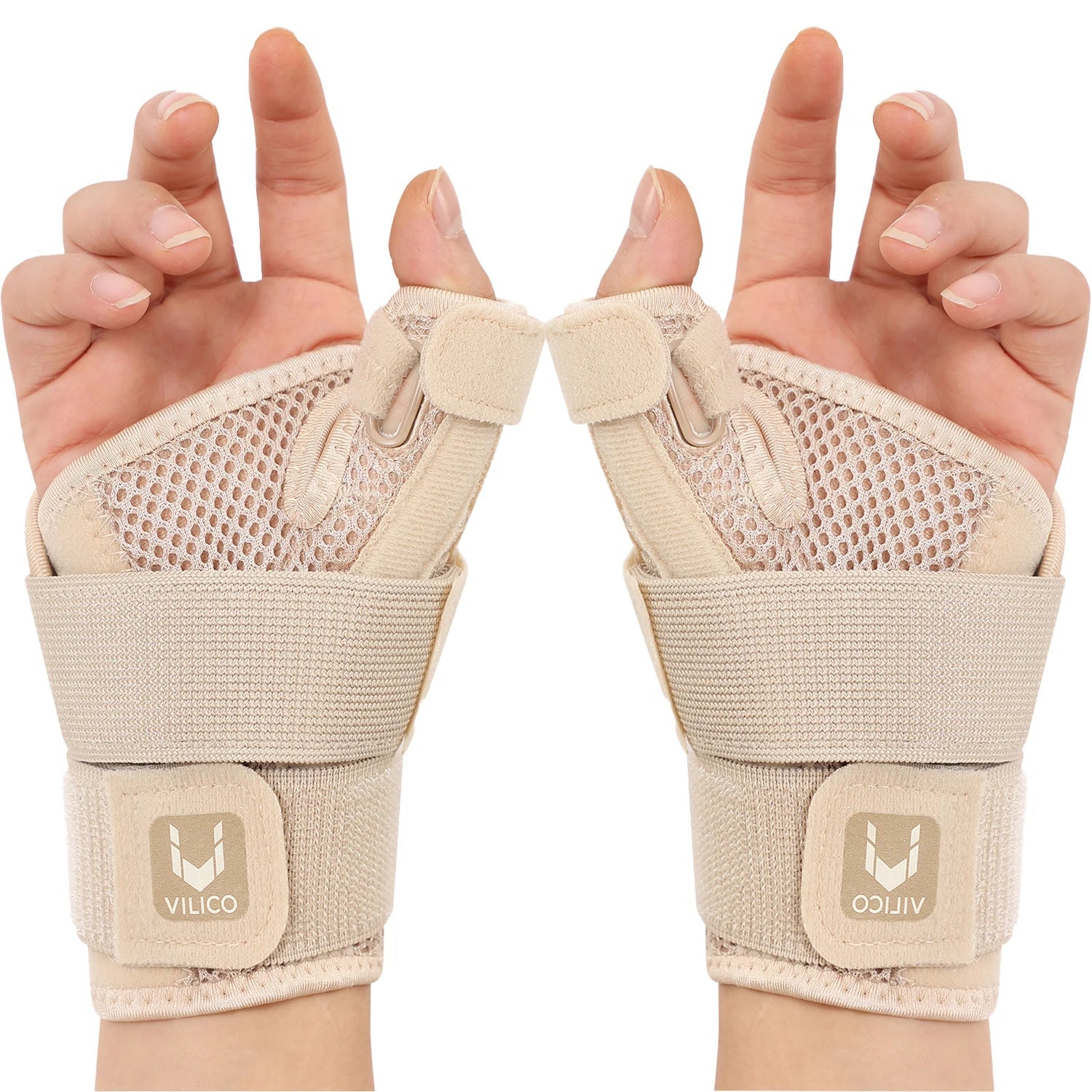 Flexible Splint Wrist Thumb Support Brace for Tendonitis Arthritis Breathable Thumb Protector Guard Fits Right and Left Hand - Ammpoure