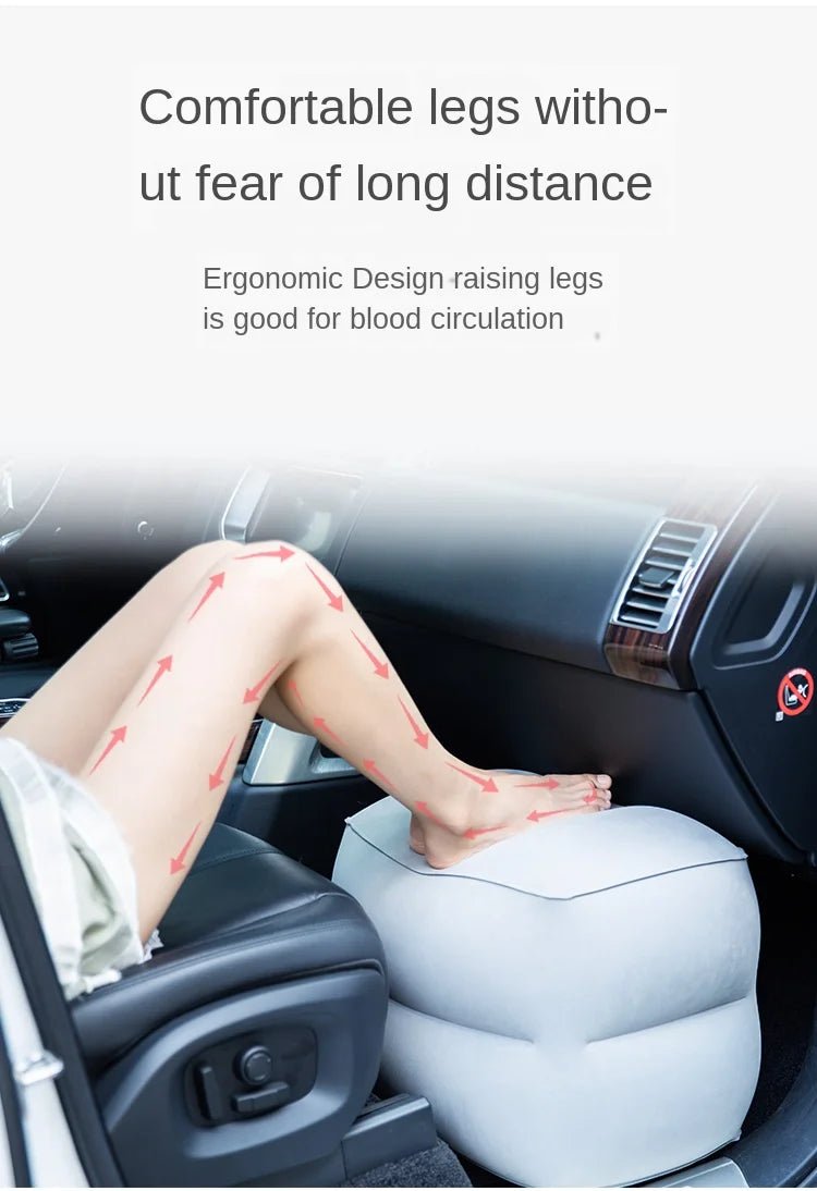 Flight Sleeping Footrest Rest Pillow On Airplane Car Bus Adjustable Kids Inflatable Travel Sleep Resting Pillows WJ529 - Ammpoure