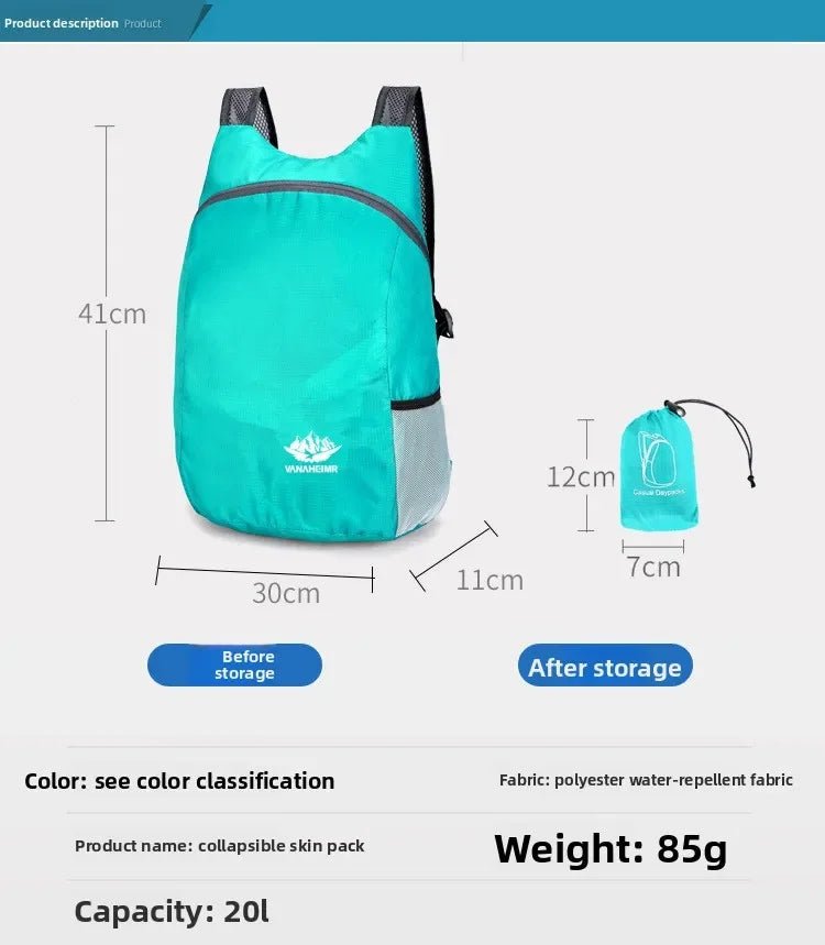 Folding Bag USA Travel Bag Backpack Outdoor Sports Backpack Skin Bag - Ammpoure