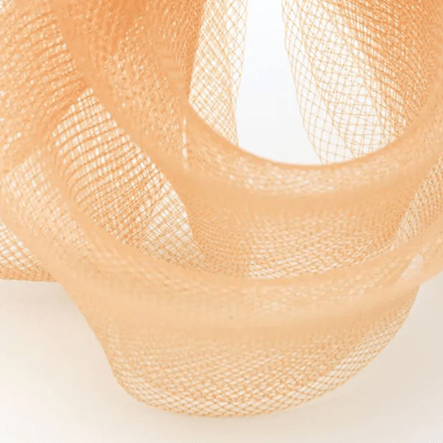 Gold Looped Net & Feather Fascinator Headband for Weddings & Races - Ammpoure