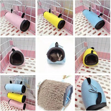 Load image into Gallery viewer, Hamster Cage Ferret Tunnel Hammock For Rat Warm Hamster Tube Toy Hanging Bed Cage For Hamster Rabbit Guinea Pig Small Animals - Ammpoure Wellbeing 🇬🇧
