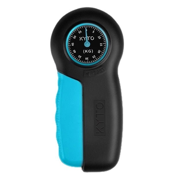 Hand Dynamometer Grip Finger Strengthener Grip Strength Trainer Power Measurement Meter Force Gauge for Gym Home Fitness 0 - 55KG - Ammpoure