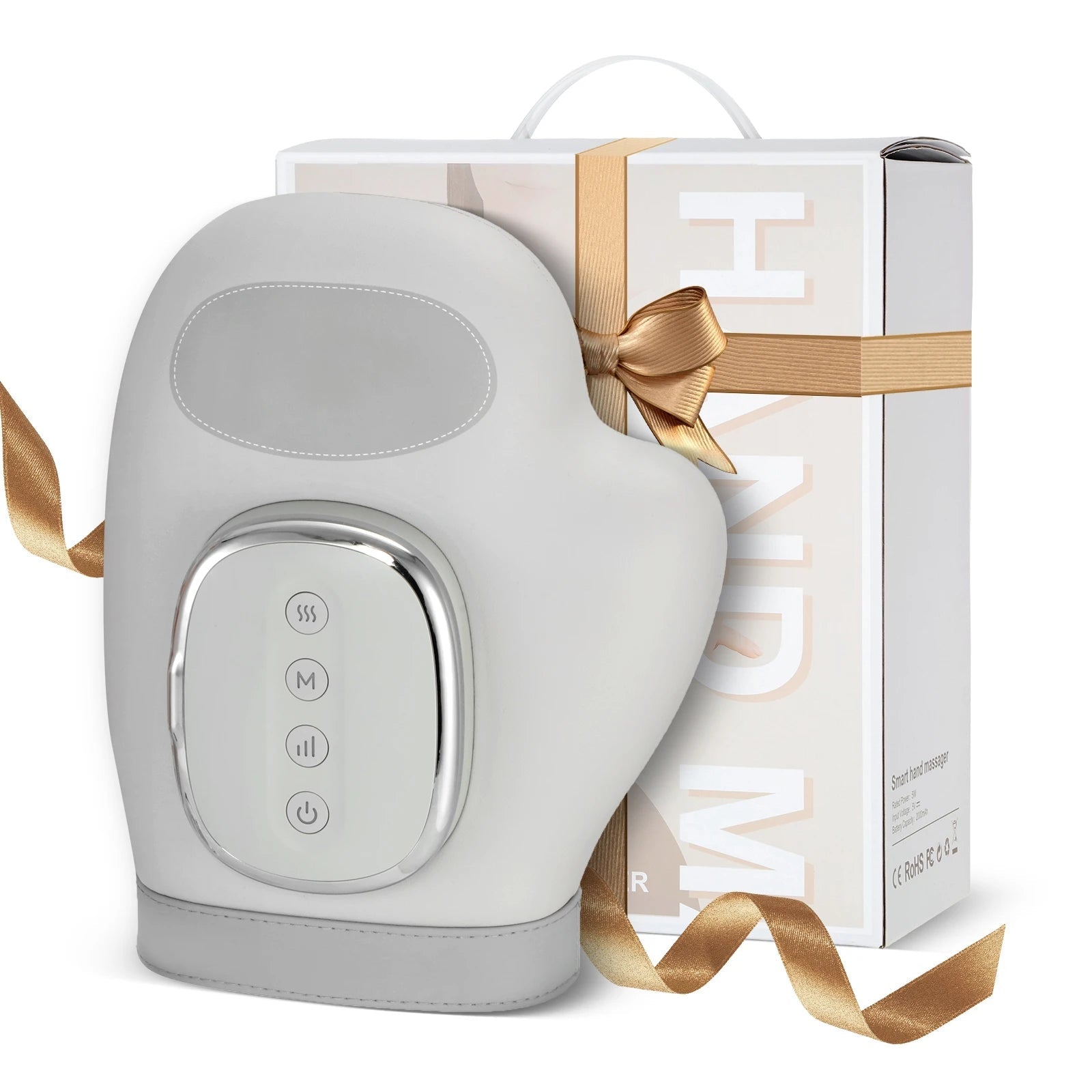 Hand Massager Heat Airbag Compression Carpal Tunnel Wrist Finger Palm Kneading Massage Device Electric Vibration Gloves Relax - Ammpoure