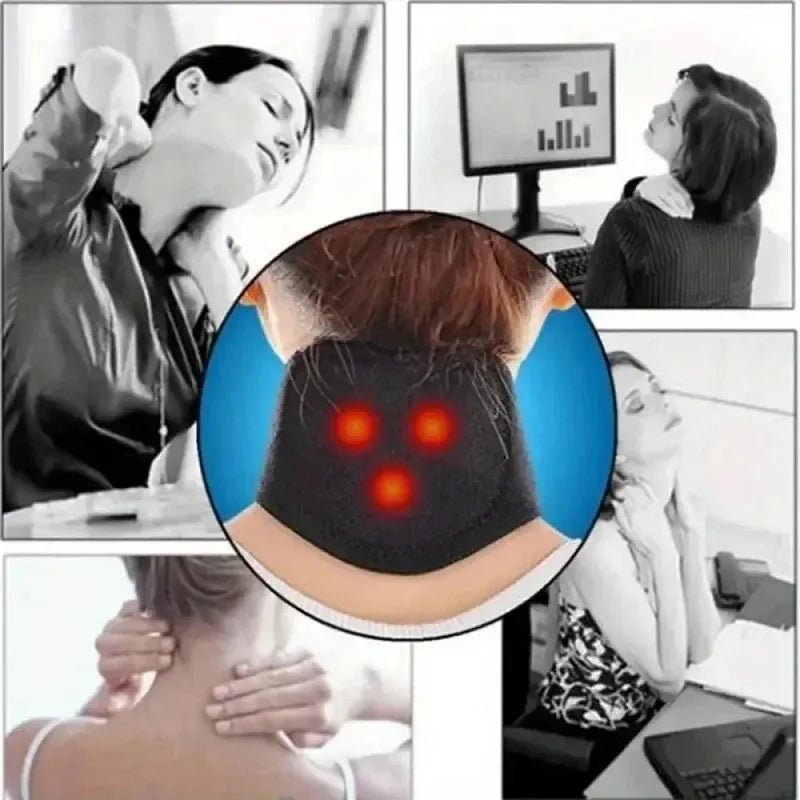 Heating Neck Medium Soft Portable Cervical Pillow Heat Therapy for Tingling, Pain ,Protecting Cervical Spine/// - Ammpoure