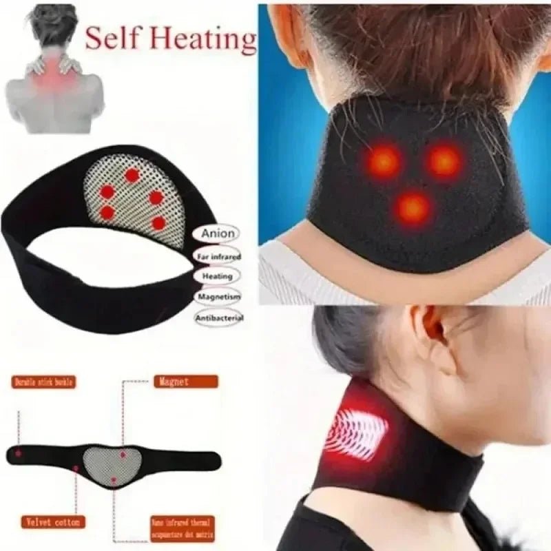 Heating Neck Medium Soft Portable Cervical Pillow Heat Therapy for Tingling, Pain ,Protecting Cervical Spine/// - Ammpoure