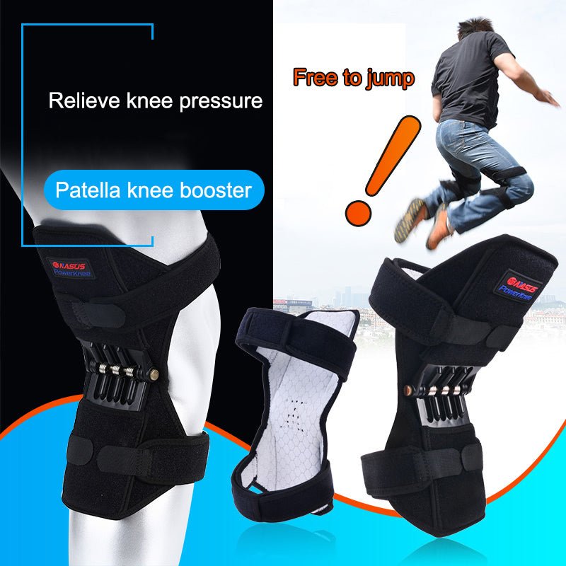 High Quality Knee Brace Patella Booster Spring Knee Brace Support For Mountaineering Squat Sports Knee Booster - Ammpoure