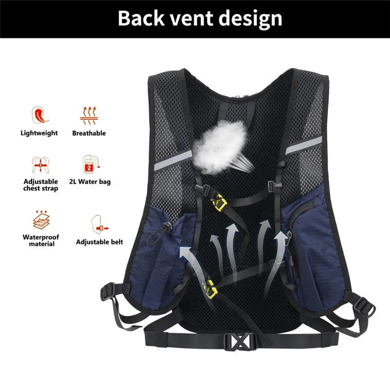 Hiking Backpack 18L Ultralight Travel Bag for Men Women Large Capacity Outdoor Sports Camping Climbing Hiking Cycling Backpack - Ammpoure