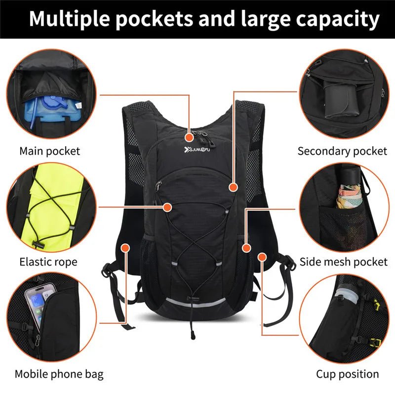 Hiking Backpack 18L Ultralight Travel Bag for Men Women Large Capacity Outdoor Sports Camping Climbing Hiking Cycling Backpack - Ammpoure