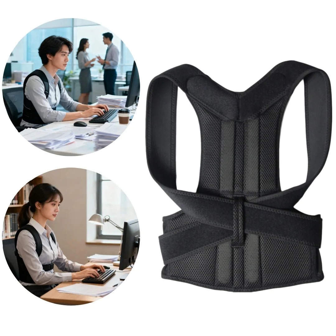 Humpback Posture Corrector, Scoliosis Corrector, Student Posture Trainer for Humpback Prevention, Unisex Sitting Posture Correct - Ammpoure