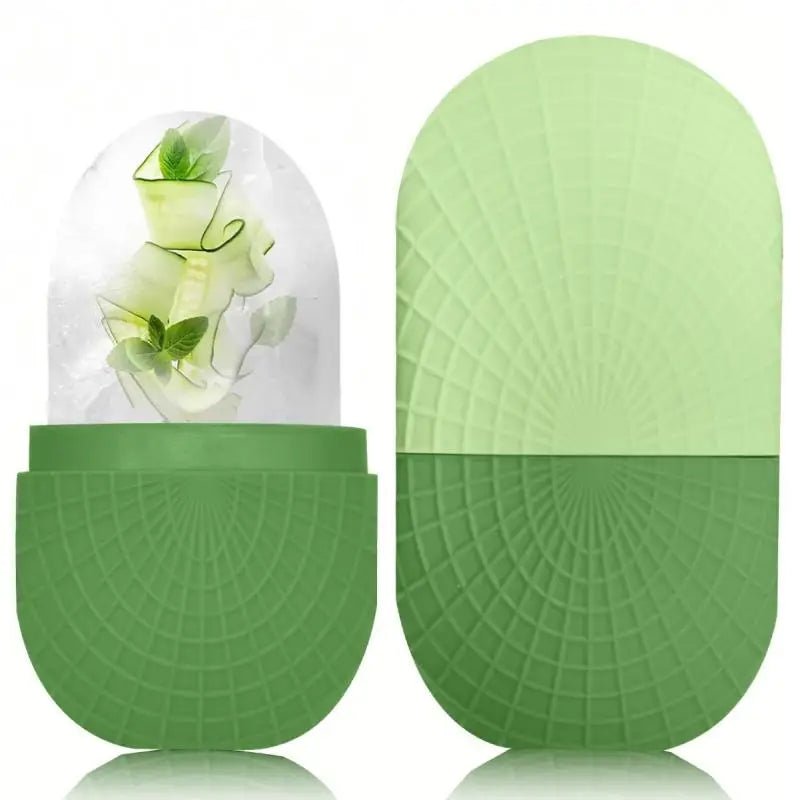 Ice Roller For Face And Eyes Silicone Ice Mold Massager Cooling And Firming Facial Skin Ice Roller Leak - proof Reusable - Ammpoure
