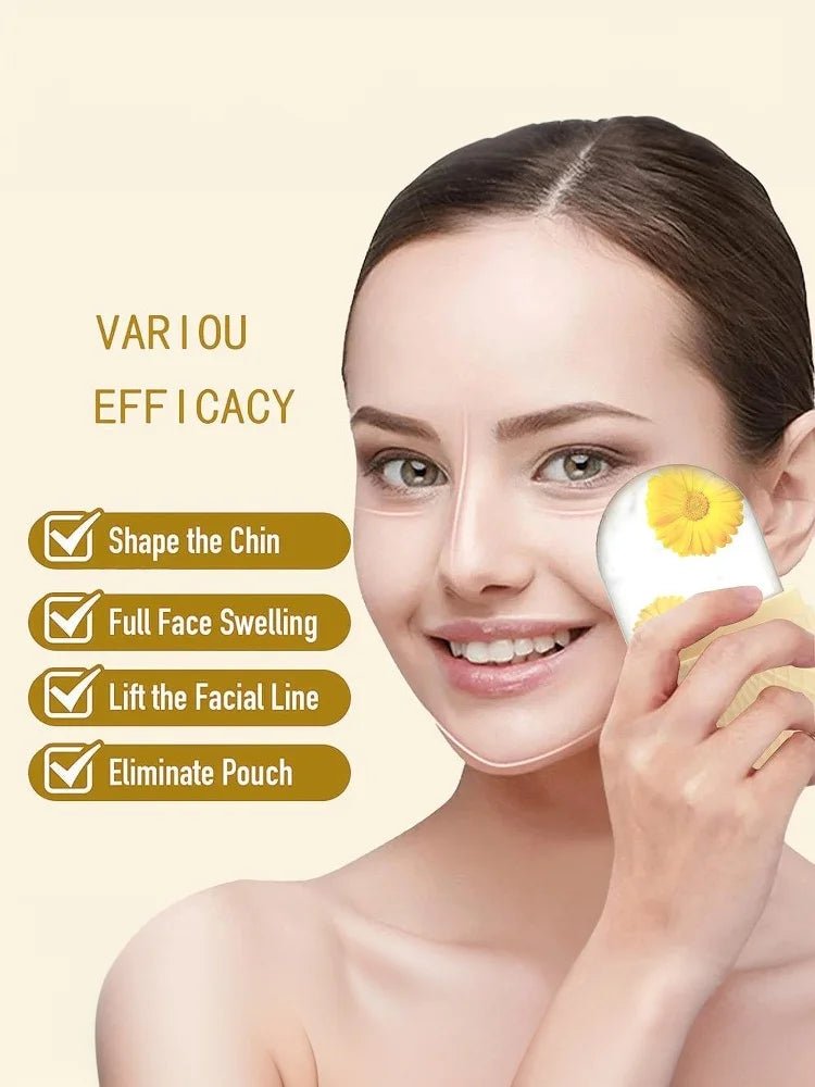 Ice Roller For Face And Eyes Silicone Ice Mold Massager Cooling And Firming Facial Skin Ice Roller Leak - proof Reusable - Ammpoure