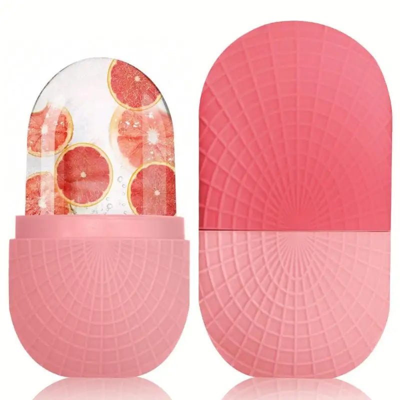 Ice Roller For Face And Eyes Silicone Ice Mold Massager Cooling And Firming Facial Skin Ice Roller Leak - proof Reusable - Ammpoure