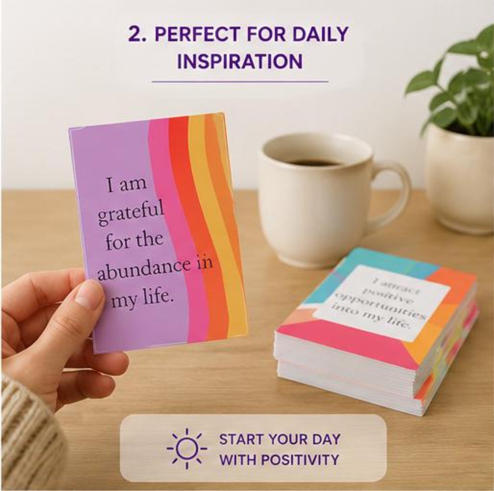 Printable Positive Affirmation Cards, Daily Inspiration Quotes Template, Self Care Gift for Women, Journal & Planner Inserts, Digital PDF