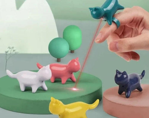 Interactive Laser Cat Teaser, Teasing Finger Lights Toy, Infrared Pet Toy, ABS Materials, Pet Supplies - Ammpoure Wellbeing 🇬🇧