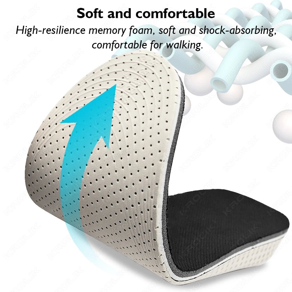 Invisible Height Increase Insoles USA Men & Women EVA Memory Foam Heel Lifting 2/3/4/5CM Taller Cushion Heightening Shoe Pads - Ammpoure