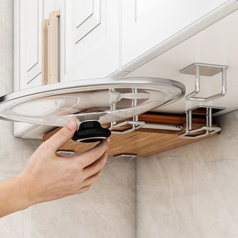 Kitchen Sponge Drainage Rack USA Stainless Steel Pot Lid & Cutting Board Storage Rack Multifunctional Kitchen Organizer Holder - Ammpoure