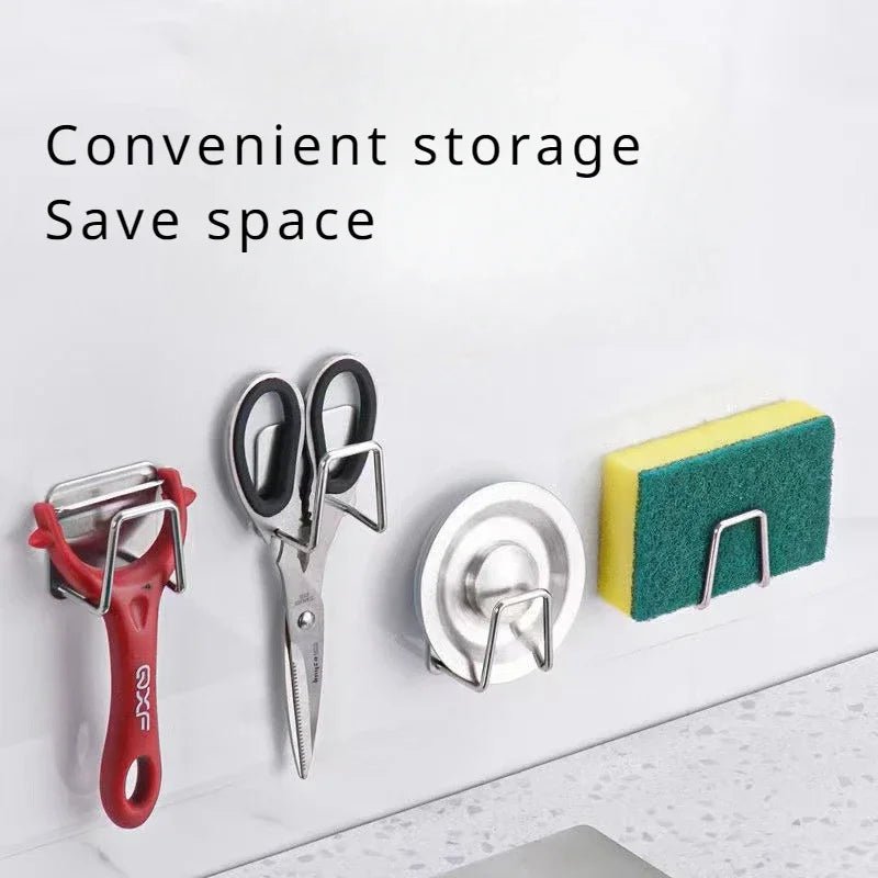 Kitchen Sponge Drainage Rack USA Stainless Steel Pot Lid & Cutting Board Storage Rack Multifunctional Kitchen Organizer Holder - Ammpoure