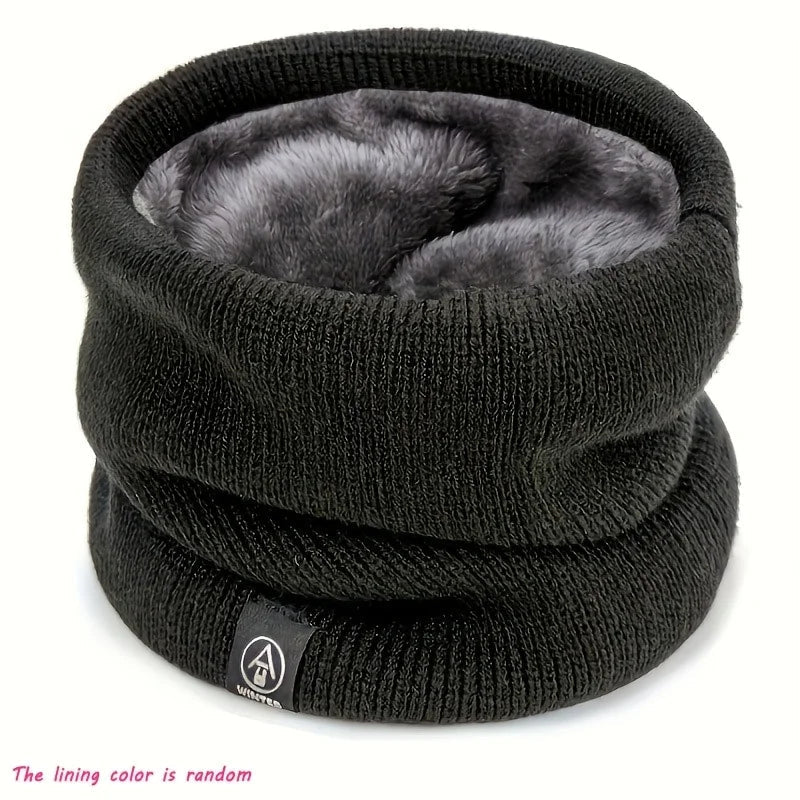 Knitted Neck Warmer Sports Scarf Fashion Soft Women Men Face Cover Winter Skating Running Hiking Scarves Thick Cold - proof Collar - Ammpoure