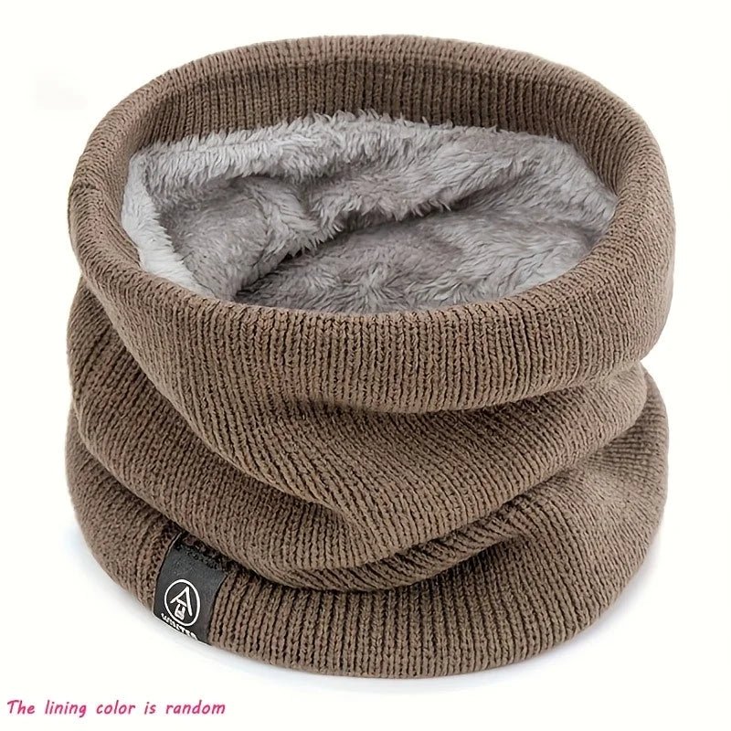 Knitted Neck Warmer Sports Scarf Fashion Soft Women Men Face Cover Winter Skating Running Hiking Scarves Thick Cold - proof Collar - Ammpoure