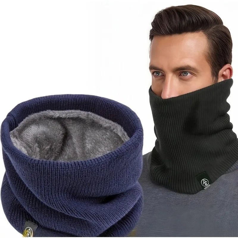 Knitted Neck Warmer Sports Scarf Fashion Soft Women Men Face Cover Winter Skating Running Hiking Scarves Thick Cold - proof Collar - Ammpoure
