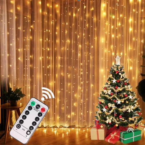 Lights Curtain Garland Merry Christmas Decorations For Home Christmas Ornaments Xmas Gifts Navidad 2024 New Year Decor - Ammpoure Wellbeing