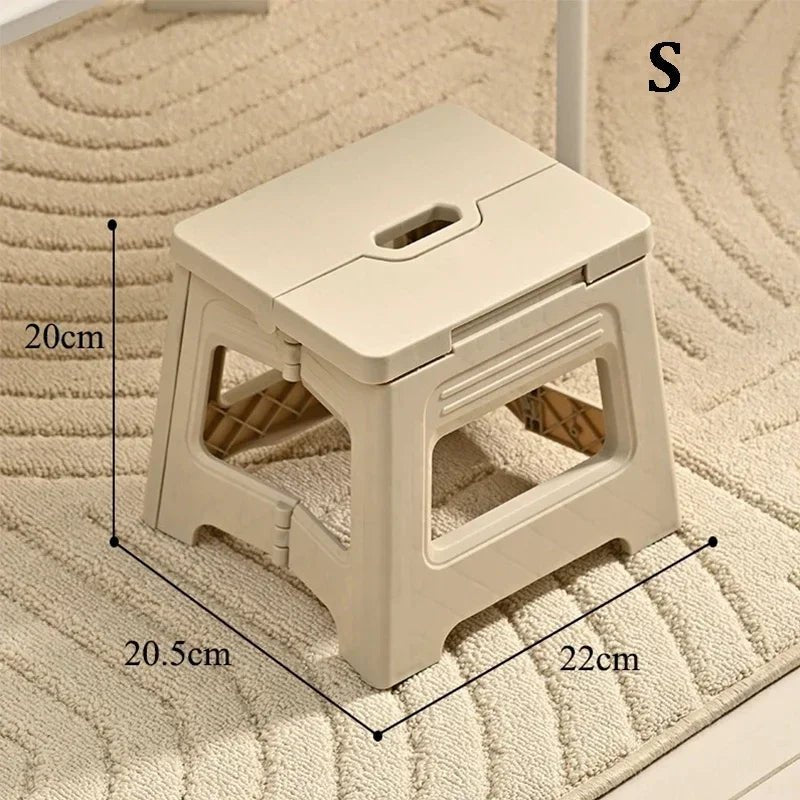 Lightweight Portable Folding Stool Canada Integrated Design Thickened Structure for Home Camping & Fishing - Ammpoure