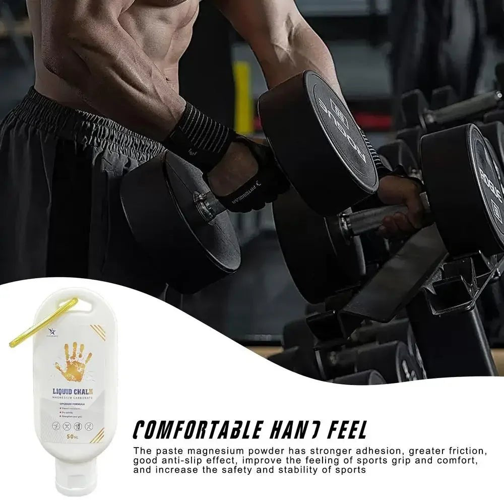 Liquid Chalk Sports Magnesium Powder Fitness Weight Lifting Anti Slip Cream Grip Weight Lifting Climbing Gym - Ammpoure