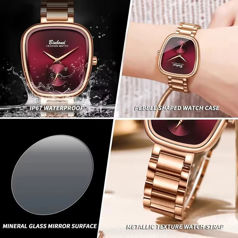 Luxury Fashion Women's Watch Waterproof Stainless Steel Women's Watch Simple High Quality Quartz Watch watches for woman - Ammpoure