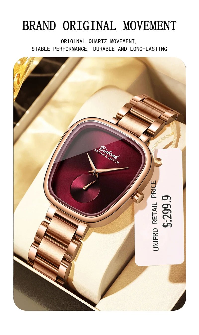 Luxury Fashion Women's Watch Waterproof Stainless Steel Women's Watch Simple High Quality Quartz Watch watches for woman - Ammpoure