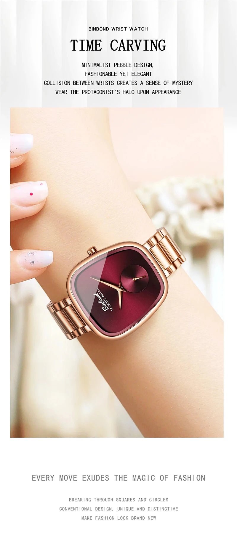 Luxury Fashion Women's Watch Waterproof Stainless Steel Women's Watch Simple High Quality Quartz Watch watches for woman - Ammpoure