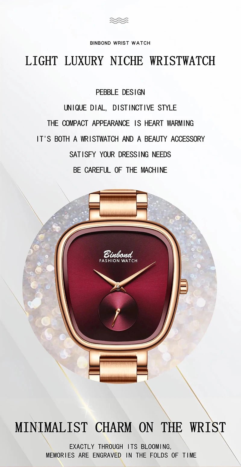 Luxury Fashion Women's Watch Waterproof Stainless Steel Women's Watch Simple High Quality Quartz Watch watches for woman - Ammpoure