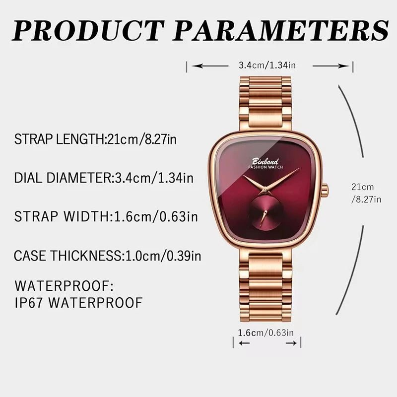 Luxury Fashion Women's Watch Waterproof Stainless Steel Women's Watch Simple High Quality Quartz Watch watches for woman - Ammpoure