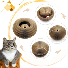 Load image into Gallery viewer, Magic Organ Cat Toy Cats Scratcher Scratch Board Round Corrugated Scratching Post Toys for Cats Grinding Claw Cat Accessories - Ammpoure Wellbeing 🇬🇧
