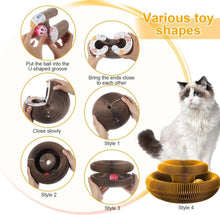 Load image into Gallery viewer, Magic Organ Cat Toy Cats Scratcher Scratch Board Round Corrugated Scratching Post Toys for Cats Grinding Claw Cat Accessories - Ammpoure Wellbeing 🇬🇧
