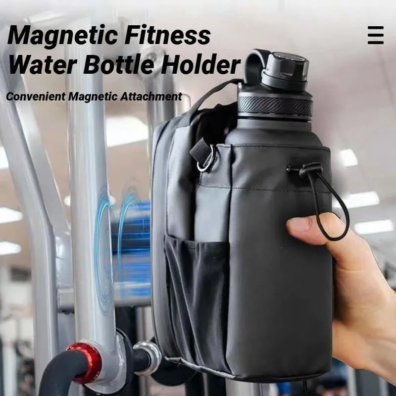 Magnetic Gym Bag For Phone Water Bottle Portable Fitness Storage Sports Accessories Large Capacity Carrier - Ammpoure