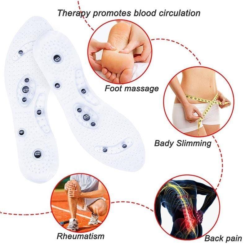 Magnetic Massage Insoles (Pair) UK for Weight Loss Unisex - Ammpoure Wellbeing