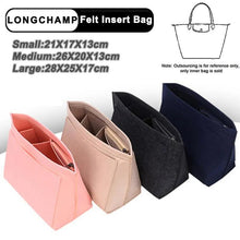Load image into Gallery viewer, Makeup Organizer Felt Insert Bag for Women Handbag Travel Inner Purse Portable Cosmetic Bags fit Various Brand Bags - Ammpoure Wellbeing 🇬🇧
