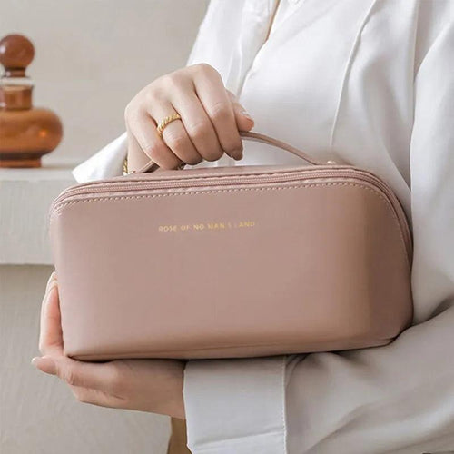 Makeup Organizer Female Toiletry Kit Bag Make Up Case Storage Pouch Luxury Lady Box, Cosmetic Bag, Organizer Bag For Travel Zipp - Ammpoure Wellbeing 🇬🇧