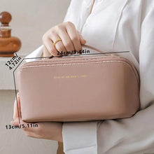 Load image into Gallery viewer, Makeup Organizer Female Toiletry Kit Bag Make Up Case Storage Pouch Luxury Lady Box, Cosmetic Bag, Organizer Bag For Travel Zipp - Ammpoure Wellbeing 🇬🇧

