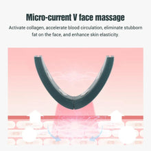 Load image into Gallery viewer, Microcurrent V-face Face Lift Device 6Mode Heated Skin Rejuvenation Double Chin V Face Vibration Massager Wireless Remote Contro - Ammpoure Wellbeing 🇬🇧
