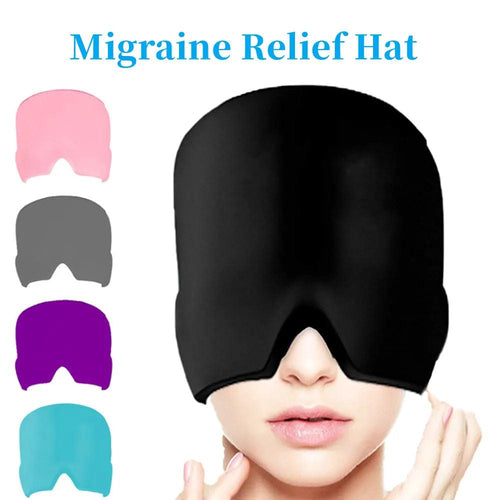 Migraine Relief Hat headache hat Gel Hot Cold Therapy Ice Cap For Relieve Pain Ice Hat Eye Mask - Ammpoure Wellbeing 🇬🇧