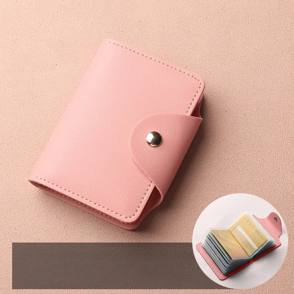 Mini Large Capacity Multi Clear-Slot Card Holder Canada ID Card Credit Card Storage Bag Casual Document Case for Travel & Daily Use - Ammpoure