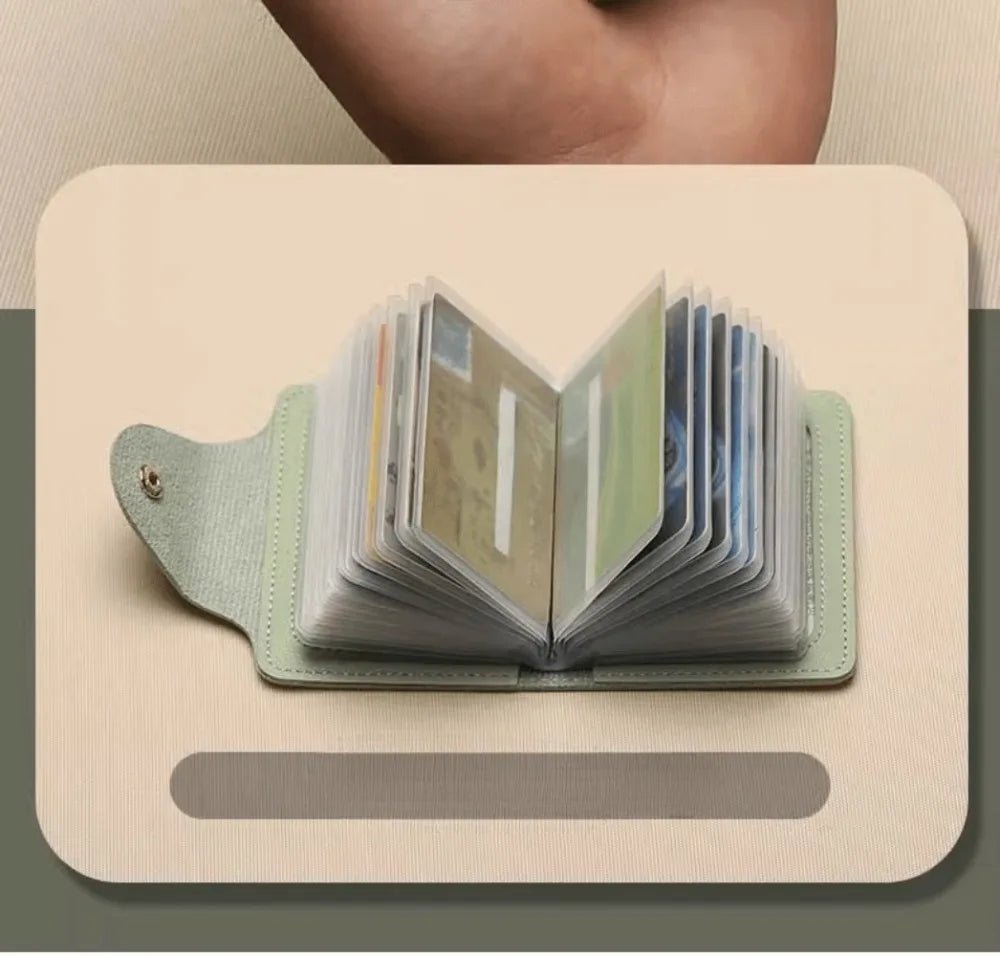 Mini Large Capacity Multi Clear-Slot Card Holder Canada ID Card Credit Card Storage Bag Casual Document Case for Travel & Daily Use - Ammpoure