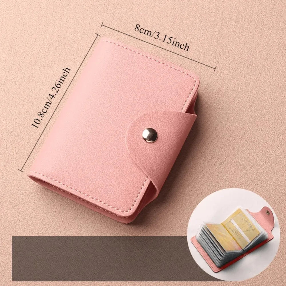 Mini Large Capacity Multi Clear-Slot Card Holder Canada ID Card Credit Card Storage Bag Casual Document Case for Travel & Daily Use - Ammpoure