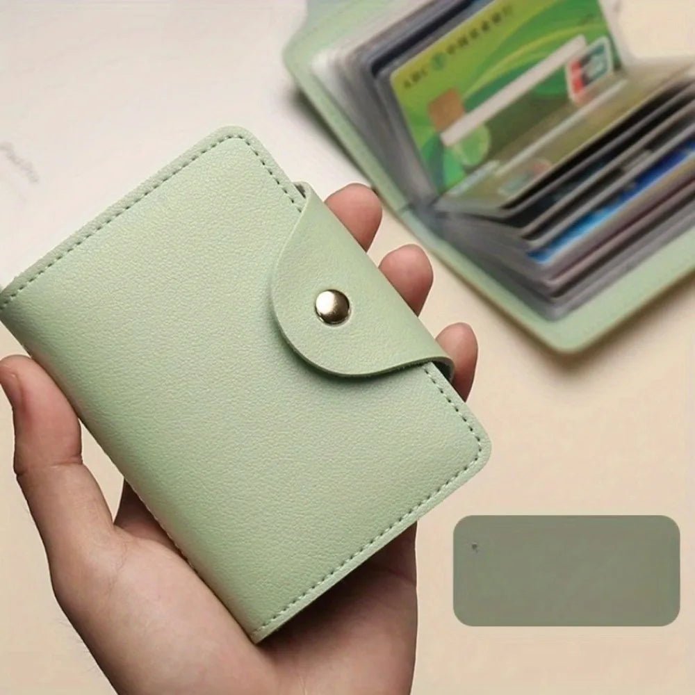 Mini Large Capacity Multi Clear-Slot Card Holder Canada ID Card Credit Card Storage Bag Casual Document Case for Travel & Daily Use - Ammpoure