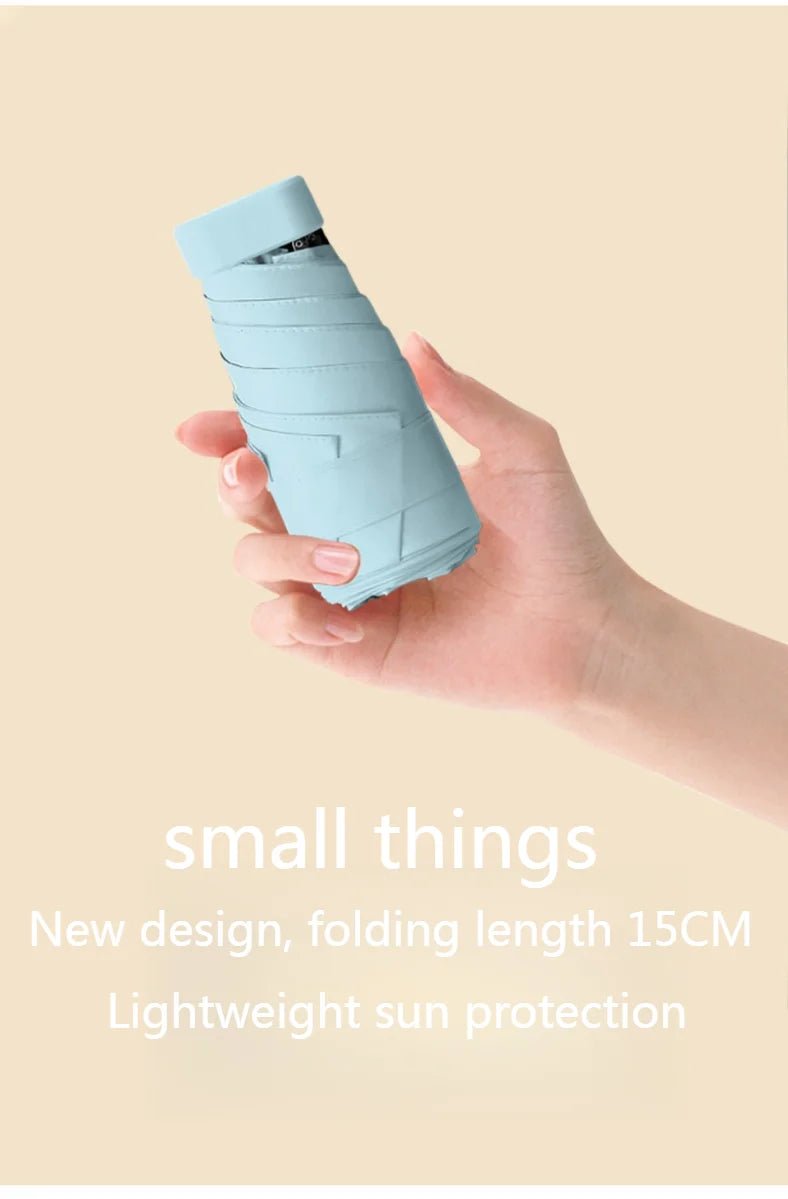 Mini Sun Umbrella, Protective and UV Resistant, Rain Or Shine - Ammpoure