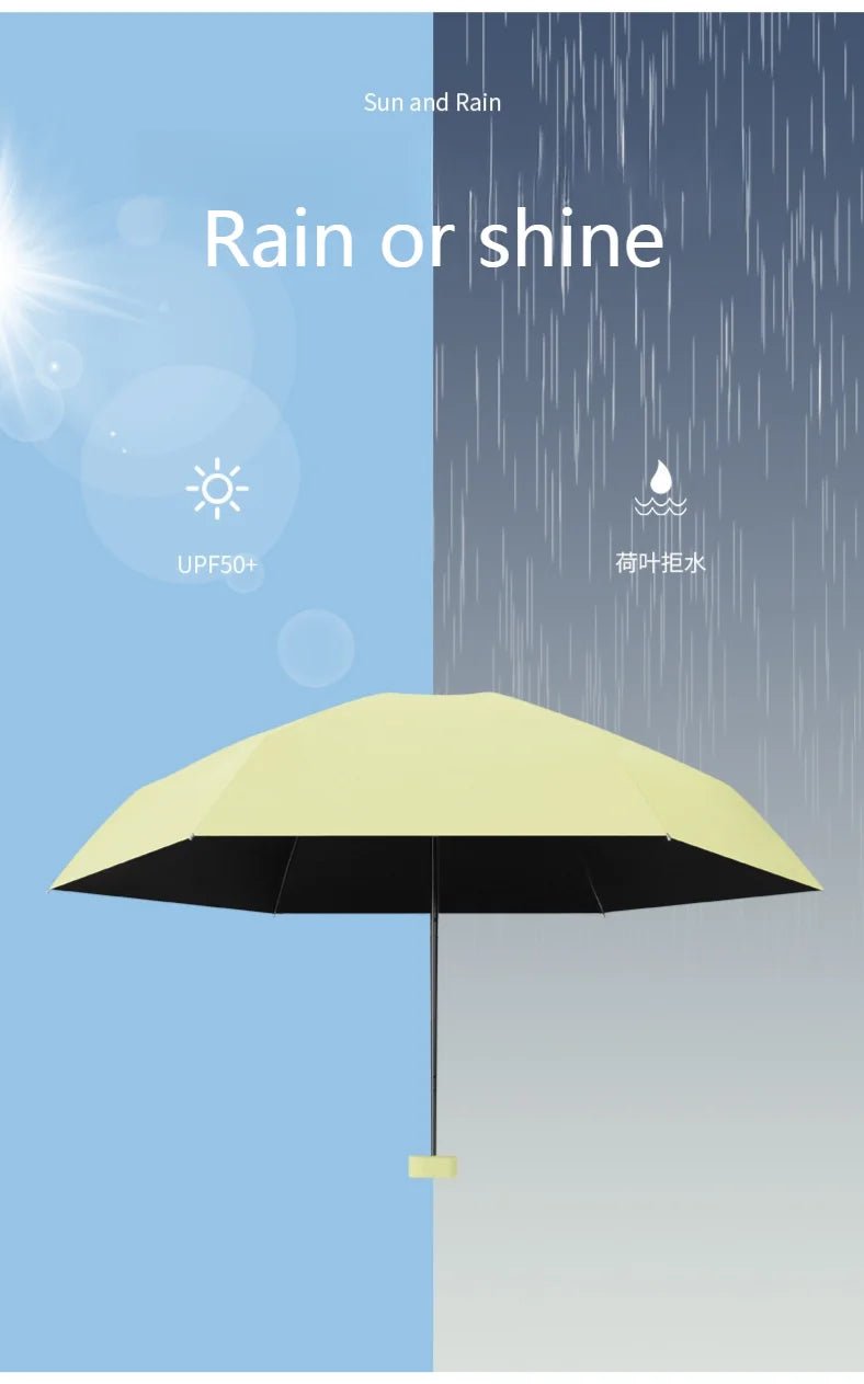 Mini Sun Umbrella, Protective and UV Resistant, Rain Or Shine - Ammpoure