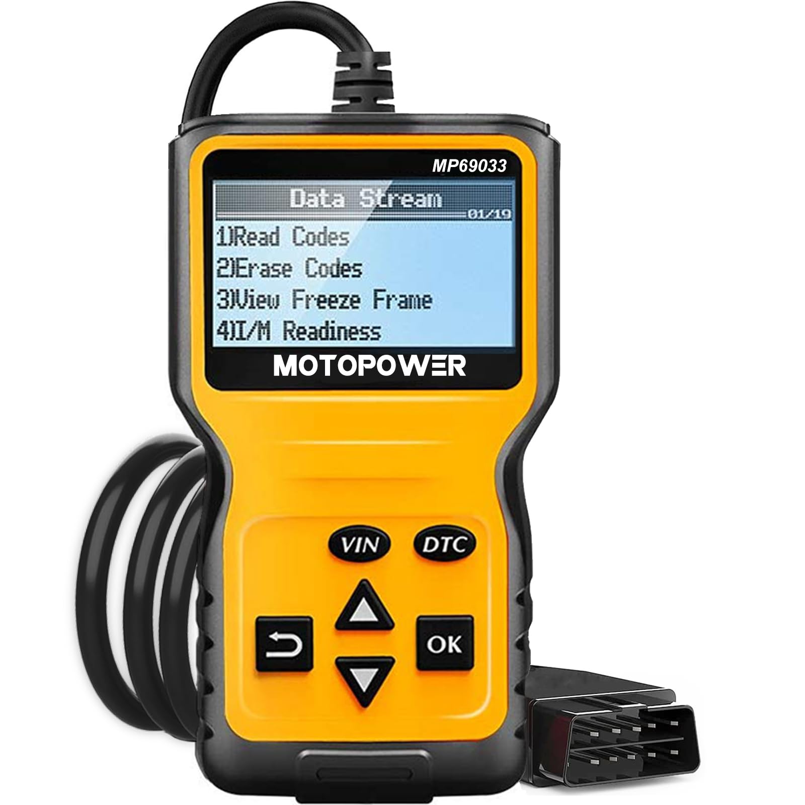 MOTOPOWER MP69033 OBD2 Scanner Universal Car Engine Fault Code Reader,