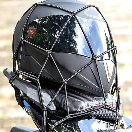 Motorcycle Helmet Storage Suitcase Bag 6 Hook Travel Merchandise Bag Bicycle Pedal Bike Net Fuel Tank Luggage Gear - Ammpoure Wellbeing 🇬🇧
