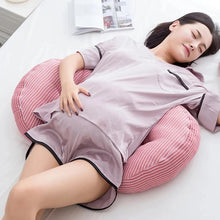 Load image into Gallery viewer, Multi-function U Shape Pregnant Women Sleeping Support Pillow Bamboo Fiber Cotton Side Sleepers Pregnancy Body Pillows For Mater - Ammpoure Wellbeing 🇬🇧
